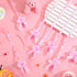 36 XunYee Pcs Baby Shower Necklace Gender Reveal Cute Feet Acrylic Pacifiers Necklaces for Baby Shower Funny Pacifiers