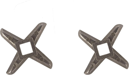 Replacement Blades for Grinder - Size #5, Pack of 2 Metal Blade for Meat Grinding, Stainless Steel Knife for Hand