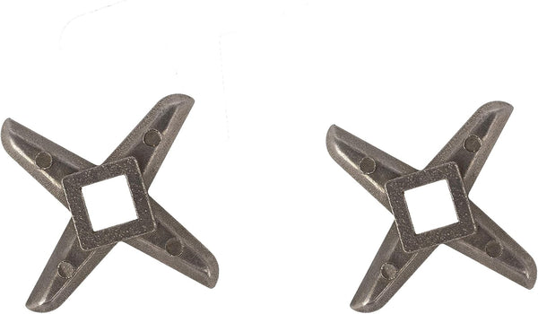 Replacement Blades for Grinder - Size #5, Pack of 2 Metal Blade for Meat Grinding, Stainless Steel Knife for Hand