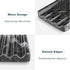 Karibiber Marble Soap Dish, Bar Soap Holder Shower, Black Soaps Bathroom Saver with Water Ripple Design, Easy Cleaning