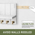 Rebee Vision Decorative Key and Mail Holder for Wall - 15 Inches Floating Shelf with 7 Key Hooks