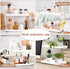 DWTS Accessories,2 Countertop,Syrup Coffee Bar Accessories,Coffee Station Organizer with Multi-Functional,CoffeeBar