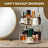 2 Countertop, Closet, 9.25'' Tier Non-Skid Acrylic Lazy Susan Turntable Organizer - Rotating Spice Rack - Spinning