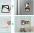 CRUGLA 4x6 Magnetic Picture Frames - 12 Packs, Black Photo Frame Set for Refrigerator