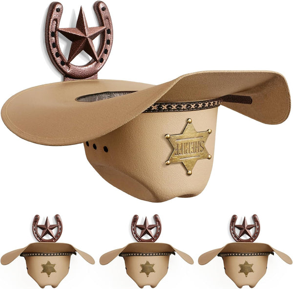 Cowboy Hat Rack Wall Mount,Cowboy Hat Holder for Wall,Western Home Decor,Hat Organizer
