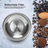 58mm Stainless Steel Portafilter Basket, 1 Cup Bottomless Coffee Filter Replacement for Espresso Machines