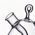 2 1 ELETON in Oil and Vinegar Cruet Hand-Blown Borosilicate Glass Dispenser with Gourd-Shaped Inner Chamber, Leakproof