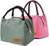 2PCS Reusable Lunch Tote Bags, Portable Insulated Lunch Cooler Bag for Picnic Office Beach (Green+Red)
