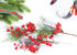 Mklsit 30 Pack 8.2 Inch Artificial Red Berry Stems, Christmas Berry Picks Holly Berries Branches for Christmas Tree