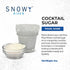 Snowy River Pearl Cocktail & Margarita Sugar Rimmer, Vibrant Color Glass Rimming Sugar, 8oz