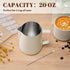 Milk Frothing Pitcher, 20oz Stainless Steel Cup with Clear Scale, Cappuccino Accessories for Barista Coffee Bar