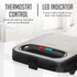 OVENTE Electric Panini Press Grill with Nonstick Plates, LED Indicator Lights, Compact Sandwich Maker, Black