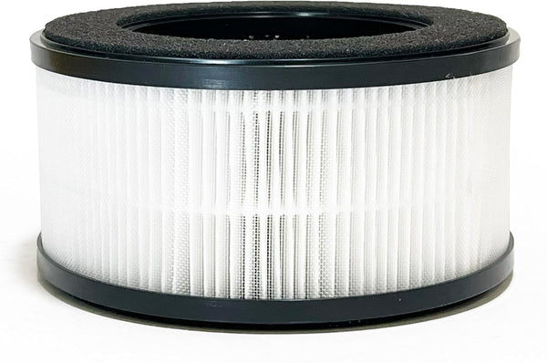 Nispira BS-01 3-In-1 True HEPA Filter Replacement for Slevoo Air Purifier BS-01 | 1 Pack Removes Smoke, Chemical VOCs,