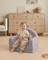 2-in-1 Blissful Diary Foldable Toddler Couch, Comfy Toddler Chair & Lounger for Reading,Playroom, Kids Couch Sofa
