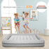 EQURROY 4-7 Air Mattress for Kids Years - Toddler Travel Bed with Built-in Pump, Sides for Safety, Ultra Soft Plush