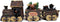Slifka Sales Company 3 Piece Bear and Moose Woodland Express Holday Decor Train