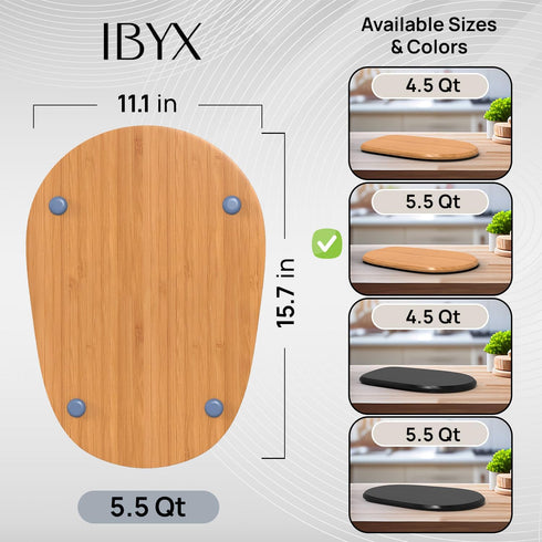 Ibyx Elegant Sliding Tray for Coffee Maker - Heavy Kitchen Appliances, Sturdy, Slides Easily from Under Cabinet
