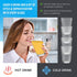 Juice Glasses Set of 4, 7 oz. Durable Drinking Tumblers for Soda, Water, Milk, and Spirits, Dishwasher Safe