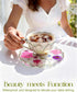 Oqplog Women,1 Resin Drink Coaster for Desk Coffee Table-Pink White Cute Dried Flowers Cup Coaster for Work Office Home