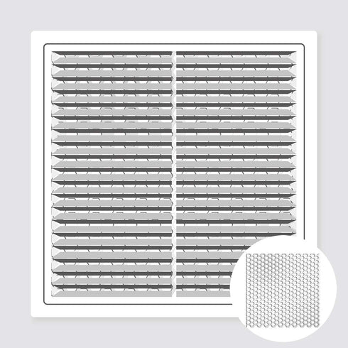 Trolleyshop 4pcs Dryer Vent Grill Bird Guards, Bathroom Exhaust Vent Covers, Customized Size Inserts