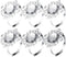 VORCOOL 12pcs Napkin Rings, Napkin Holders for Wedding Banquet Dinner Decoration (Silver)