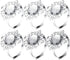 VORCOOL 12pcs Napkin Rings, Napkin Holders for Wedding Banquet Dinner Decoration (Silver)