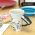Fairly Odd Novelties Ceramic Black & White Piano Coffee Mug, One Size, White