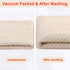 Homaxy 100% Cotton Waffle Weave Kitchen Dish Cloths, 6-Pack, Ultra Soft Absorbent Quick Drying, 12 x 12 Inches, Beige