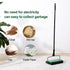Yocada Carpet Sweeper Cleaner for Home Office, Low Carpets, Pet Hair Dust Scraps Cleaning with Brush - Green