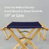 18.5"W 16"D, Casual Home Director Chair Canvas, x Purple