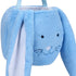 XinblueCo Plush Easter Bunny Basket - Personalized Egg Hunting Easter Bags with Long Plush Ear, Bunny Tote Bags for