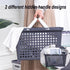 Plastic Shower Caddy Basket with Handles, Cleaning Supply for Dorm, School, Camping, Travel, Bathroom (Dark Grey)