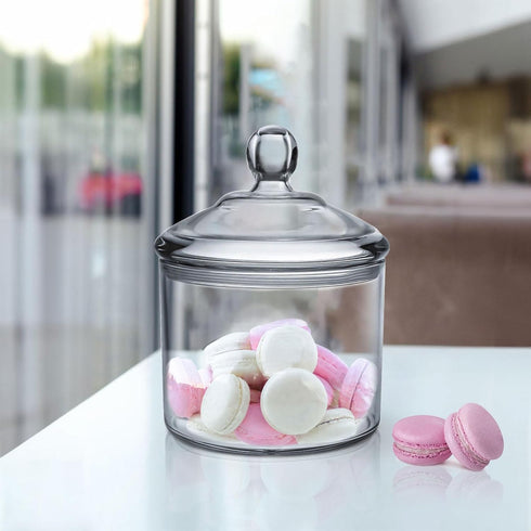 Cookie Jar, Clear Acrylic Airtight Candy Dish with Lid for Nuts, 40 OZ