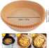 Air Fryer Paper Liners, 100PCS Non-stick Disposable Parchment Sheets, 7.9inch-Round, Food Grade Liner for Baking,
