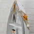 16.5" Linfevisi Wood Boat Shelf Decor Beach Theme Standing Boat Shelf Wooden Boat Decor Boat Book Shelf Nautical Decor
