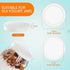 32 Pack Lids for Oui Yogurt Jars- for Oui Lids for Yogurt Jars Sealed against Leaks Clear Plastic Yogurt Container Lids