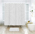 Riyidecor Chevron Shower Curtain, Geometric Herringbone 72Wx96H Inch, Extra Long Fabric Bathroom Set