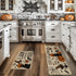 Artoid Mode I Hope You Brought Boos Spider Web Pumpkin Halloween Kitchen Mats Set of 2, Low-Profile Black Cat Rugs