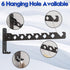 Wall Mounted Clothes Drying Rack, Foldable Laundry Hanger Hook for Bathroom, Indoor Clothes Rack