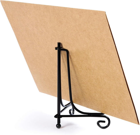 Juvale 4 Pack Iron Easel Display Stand, 5 Inch Decorative Easel for Tabletop, Plates, Pictures, Paintings