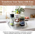 Clear Lazy Susan Organizer Turntable, 9.25 Inch 4 Pack 360 Rotating Spinning Makeup Organizer for Kitchen Storage
