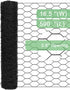 16.5 590 1 inch vensovo Garden Poultry Black Chicken Wire - '' '' Chicken Wire for Crafts, Garden Fence Animal Barrier