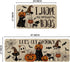 Artoid Mode I Hope You Brought Boos Spider Web Pumpkin Halloween Kitchen Mats Set of 2, Low-Profile Black Cat Rugs