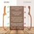16" Wooden Serrated Bread Knife for Homemade Bread, Fiddle Bow Design Sourdough Cutter, Premium Stainless Steel Gift