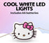 20ct 7 Silver Buffalo Hello Kitty Face with Pink Bow Decorative String Lights, Feet Long, Battery Powered (Batteries