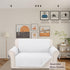 Reversible Loveseat Sofa Covers, Small Couch Cover Furniture Protector, White/White