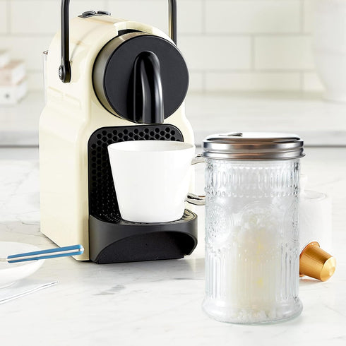 Wongblee 12oz, Glass Sugar Shaker Dispenser Stainless Steel Flip Top Lid for Easy Pouring, Sugar Pourer for Sugar