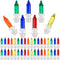 Mudder 200 Pieces 2.5v Replacement Light Bulbs 50/100/150/200 Count Mini Incandescent Wire