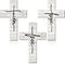 Jetec 3 Pieces Faith Love Hope Cross Sign - Rustic Wood Wall Hanging Decor, 12 x 8 Inch