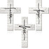 Jetec 3 Pieces Faith Love Hope Cross Sign - Rustic Wood Wall Hanging Decor, 12 x 8 Inch